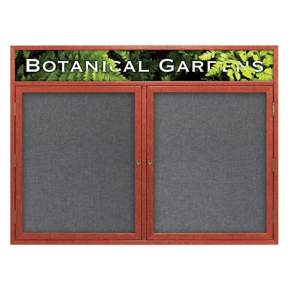United Visual Products Open Faced Traditional Corkboard, 60x36" UV643A-BLACK-BLACK - main
